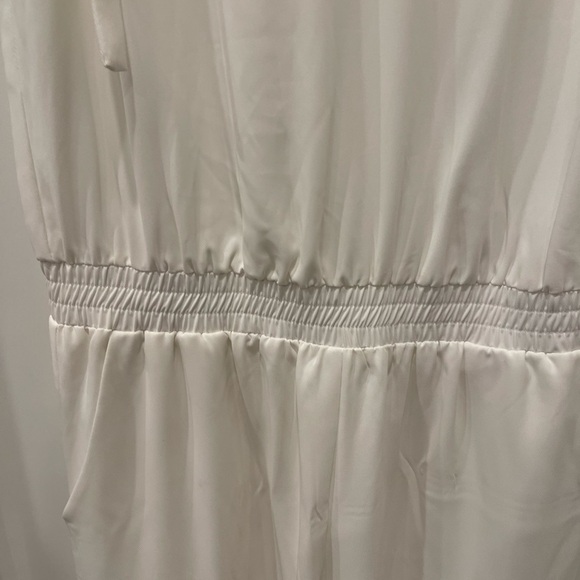 Amanda Uprichard Josietta Sleeveless Jumpsuit in Ivory.Size M - Picture 12 of 16